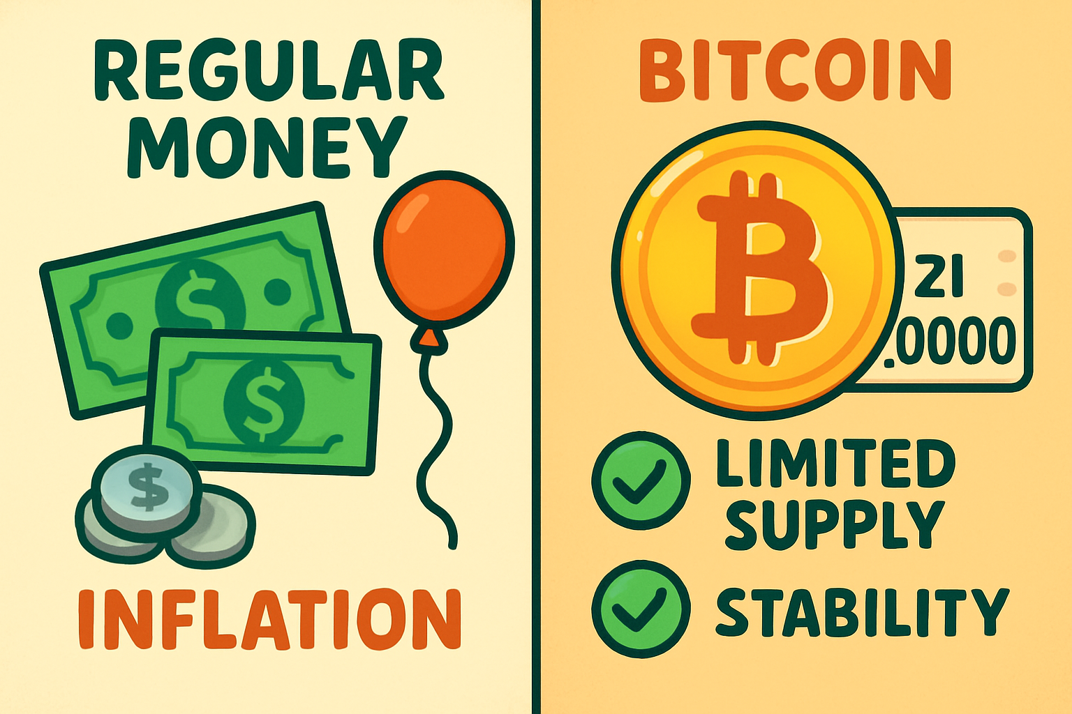 Bitcoin vs Regular Money
